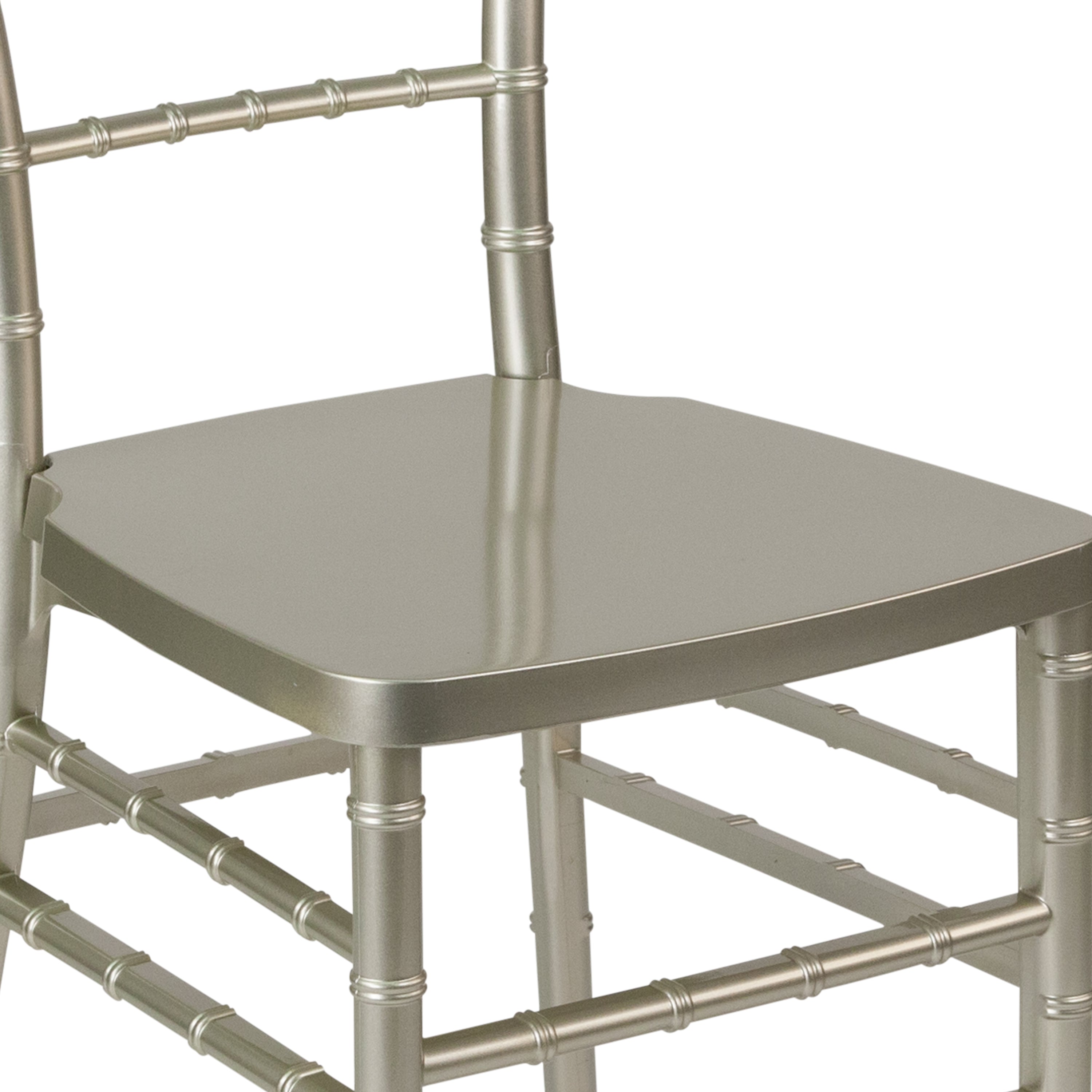 HERCULES PREMIUM Series Champagne Resin Stacking Chiavari Chair