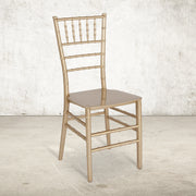 HERCULES Series Gold Resin Stacking Chiavari Chair