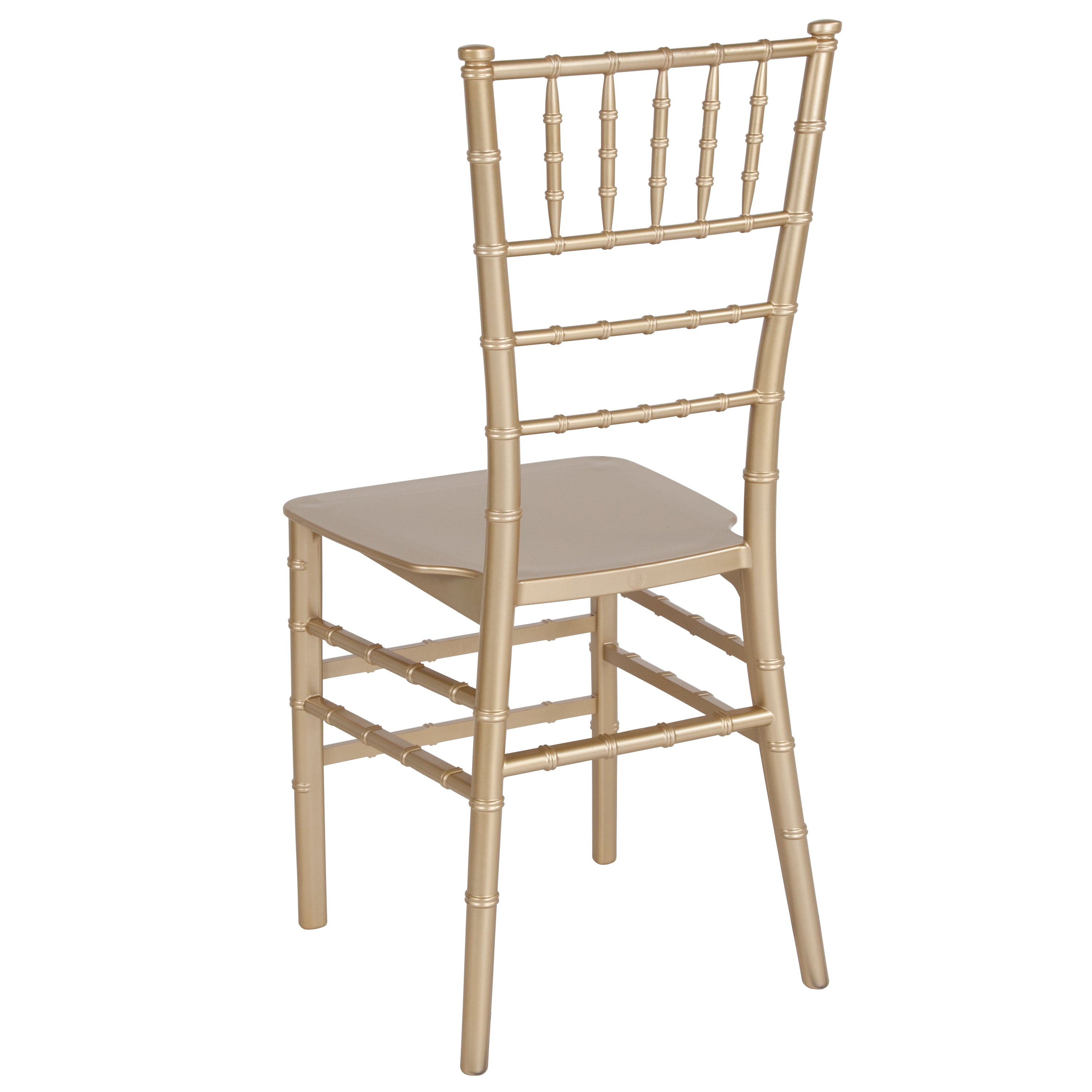 HERCULES Series Gold Resin Stacking Chiavari Chair