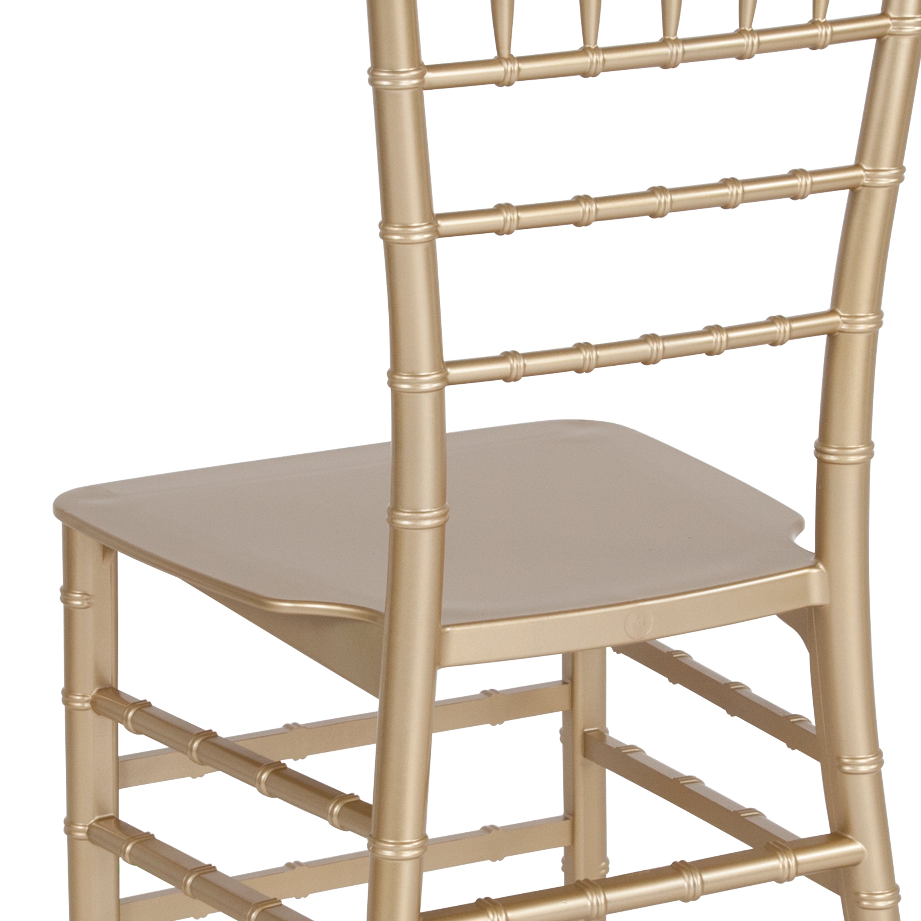 HERCULES Series Gold Resin Stacking Chiavari Chair