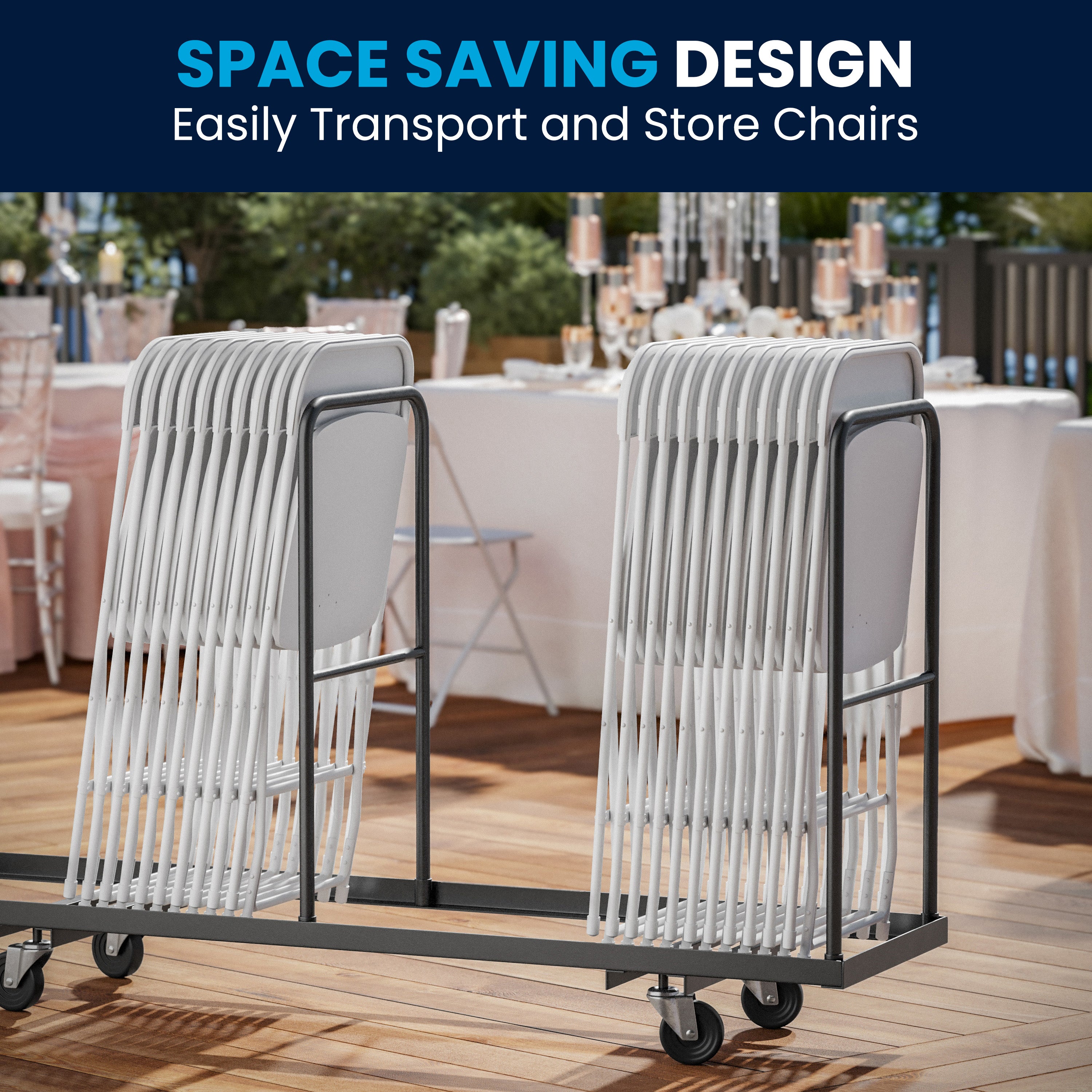 Hercules Series Plastic Folding Chair White - 2 Pack 650LB Weight Capacity Comfortable Event Chair-Lightweight Folding Chair
