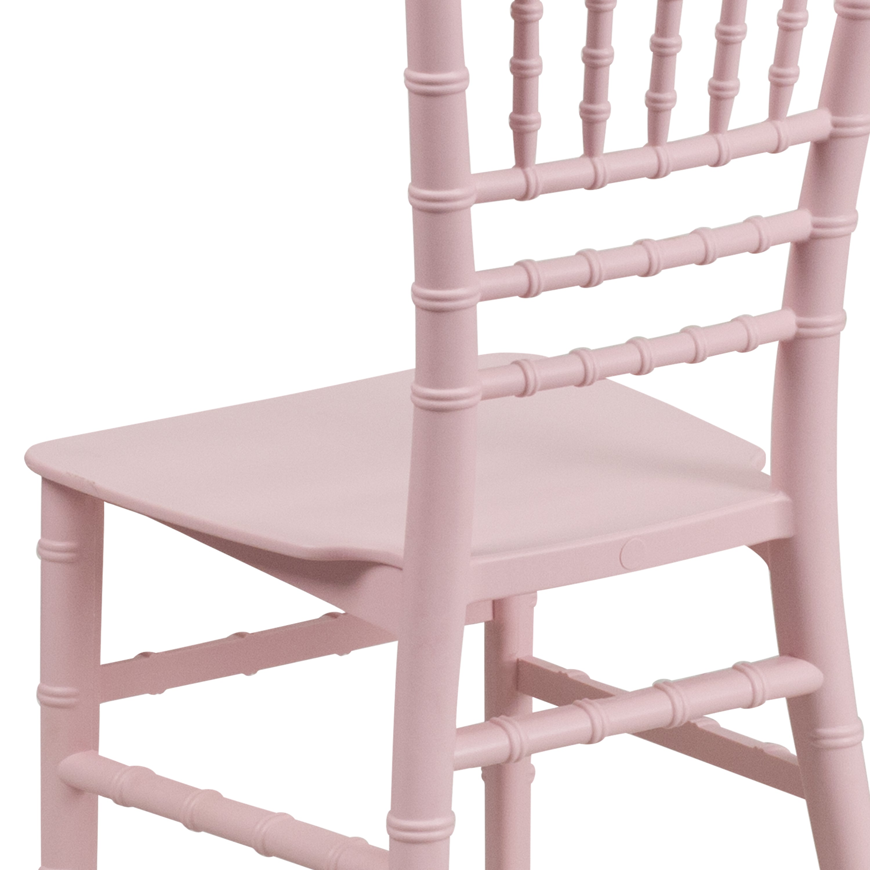 HERCULES Child Size Pink Chiavari Chair – Durable Resin Kids Chair for Weddings, Parties & Everyday Use