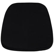 Louise Soft Black Fabric Chiavari Chair Cushion