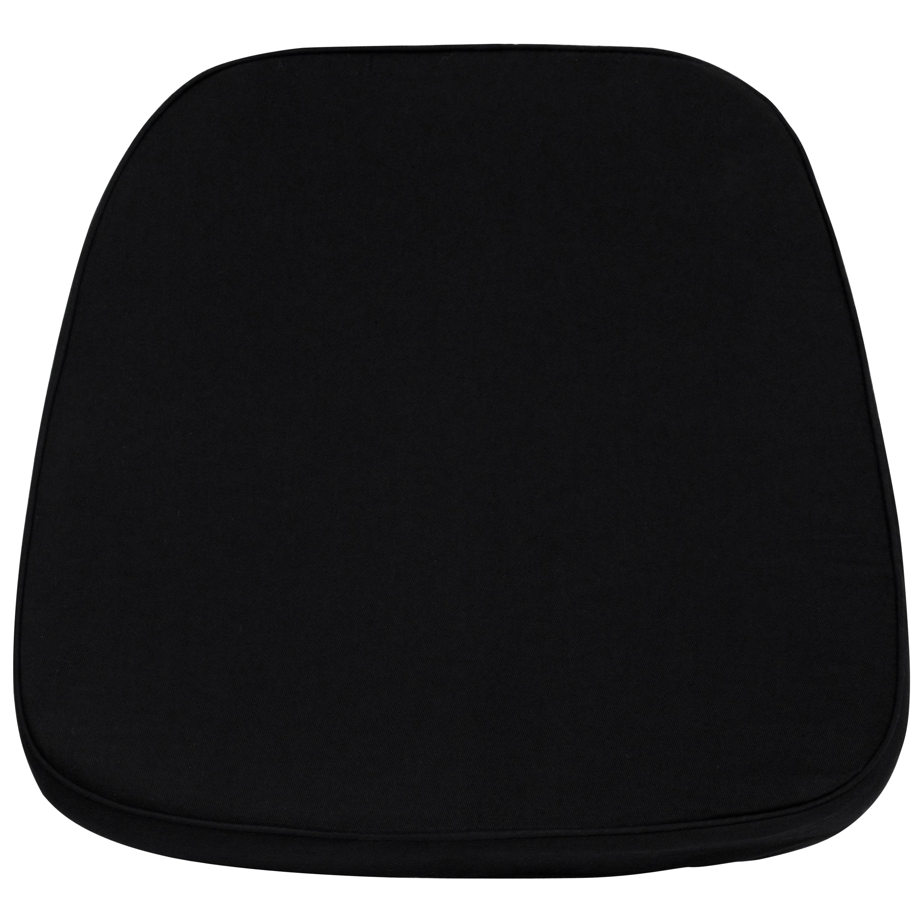 Louise Soft Black Fabric Chiavari Chair Cushion