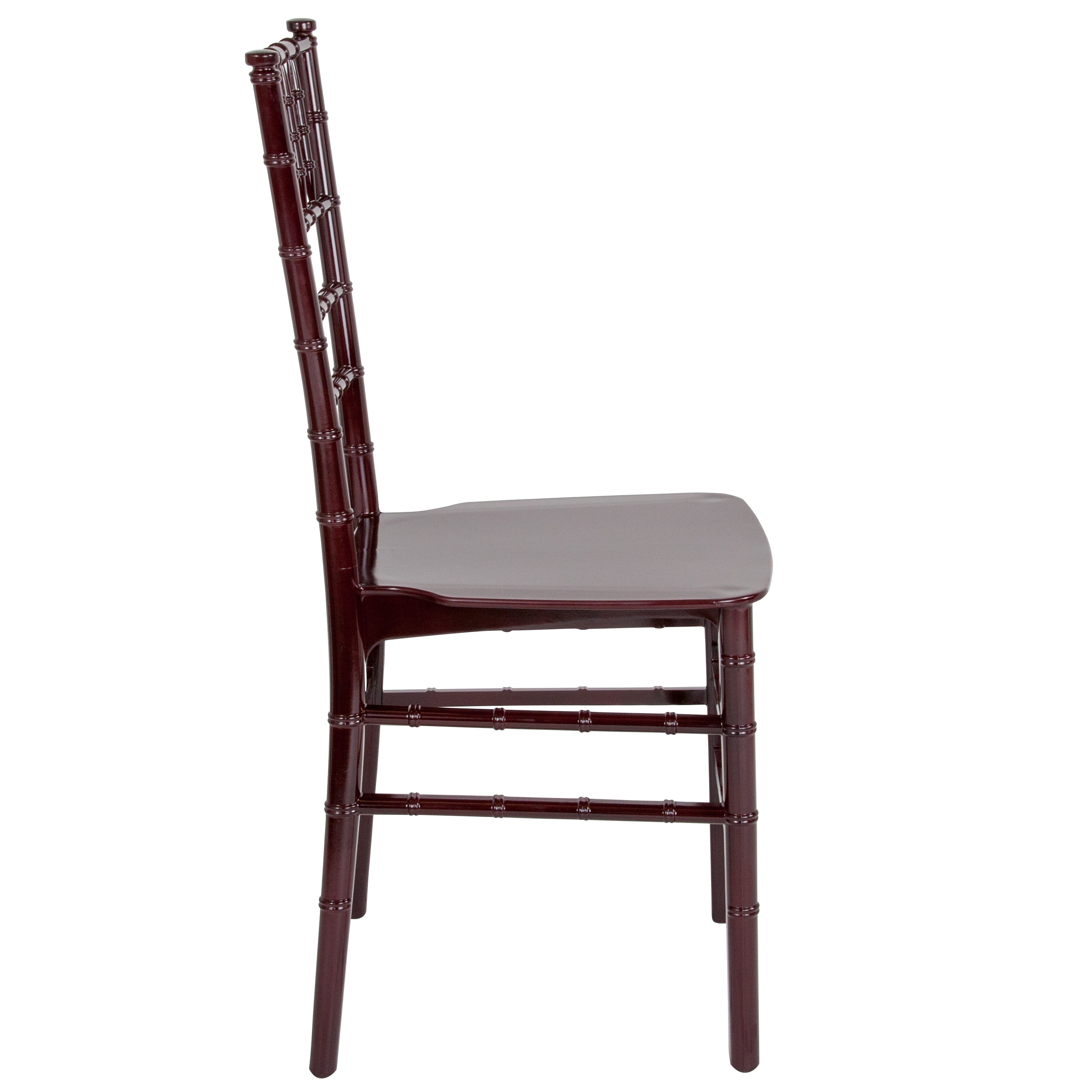 HERCULES Series Mahogany Resin Stacking Chiavari Chair