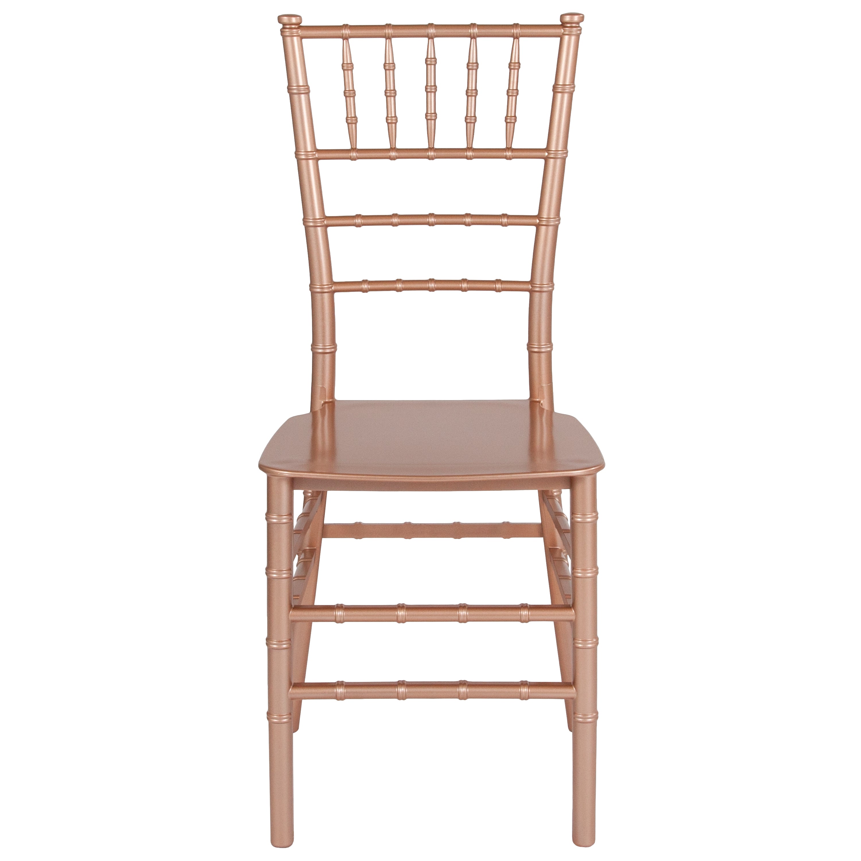 HERCULES Series Rose Gold Resin Stacking Chiavari Chair