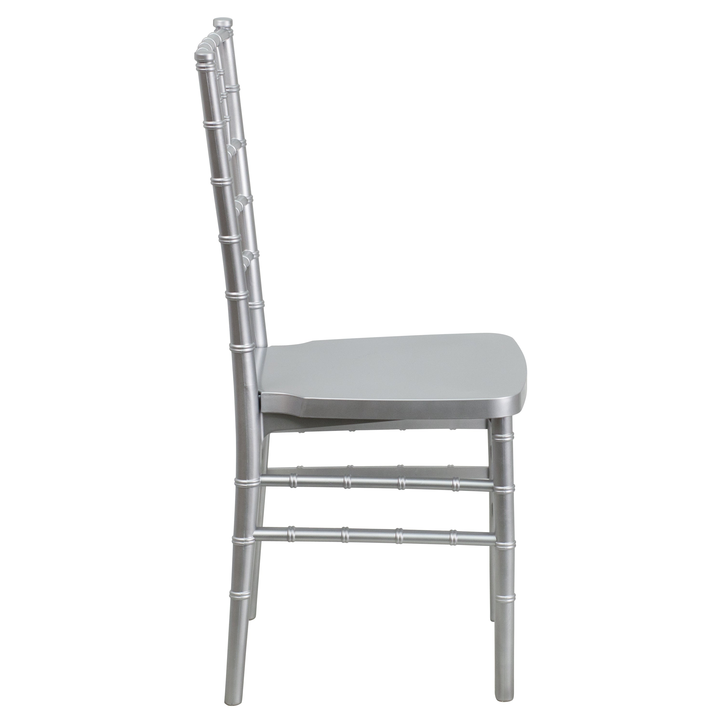 HERCULES PREMIUM Series Silver Resin Stacking Chiavari Chair