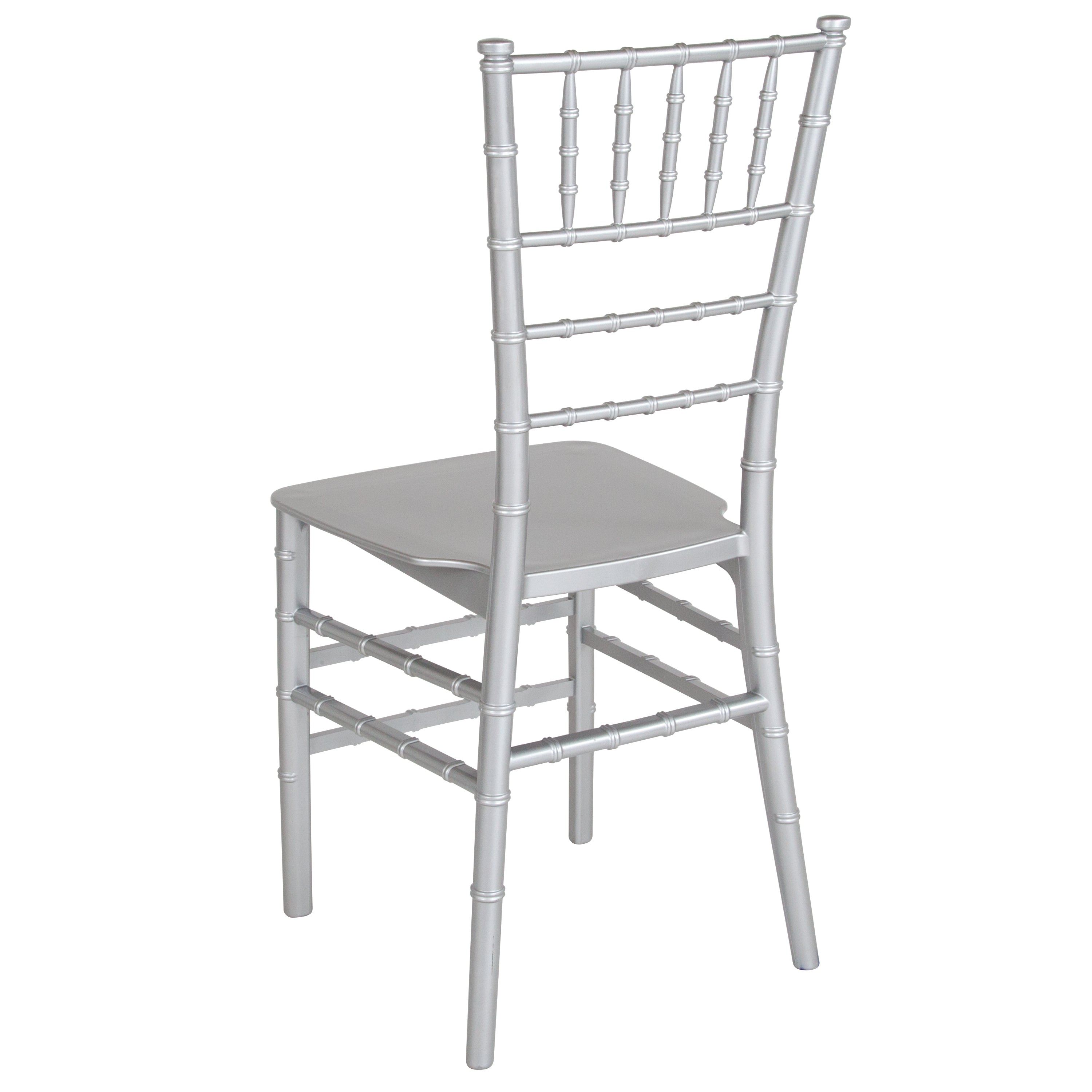 HERCULES Series Silver Resin Stacking Chiavari Chair