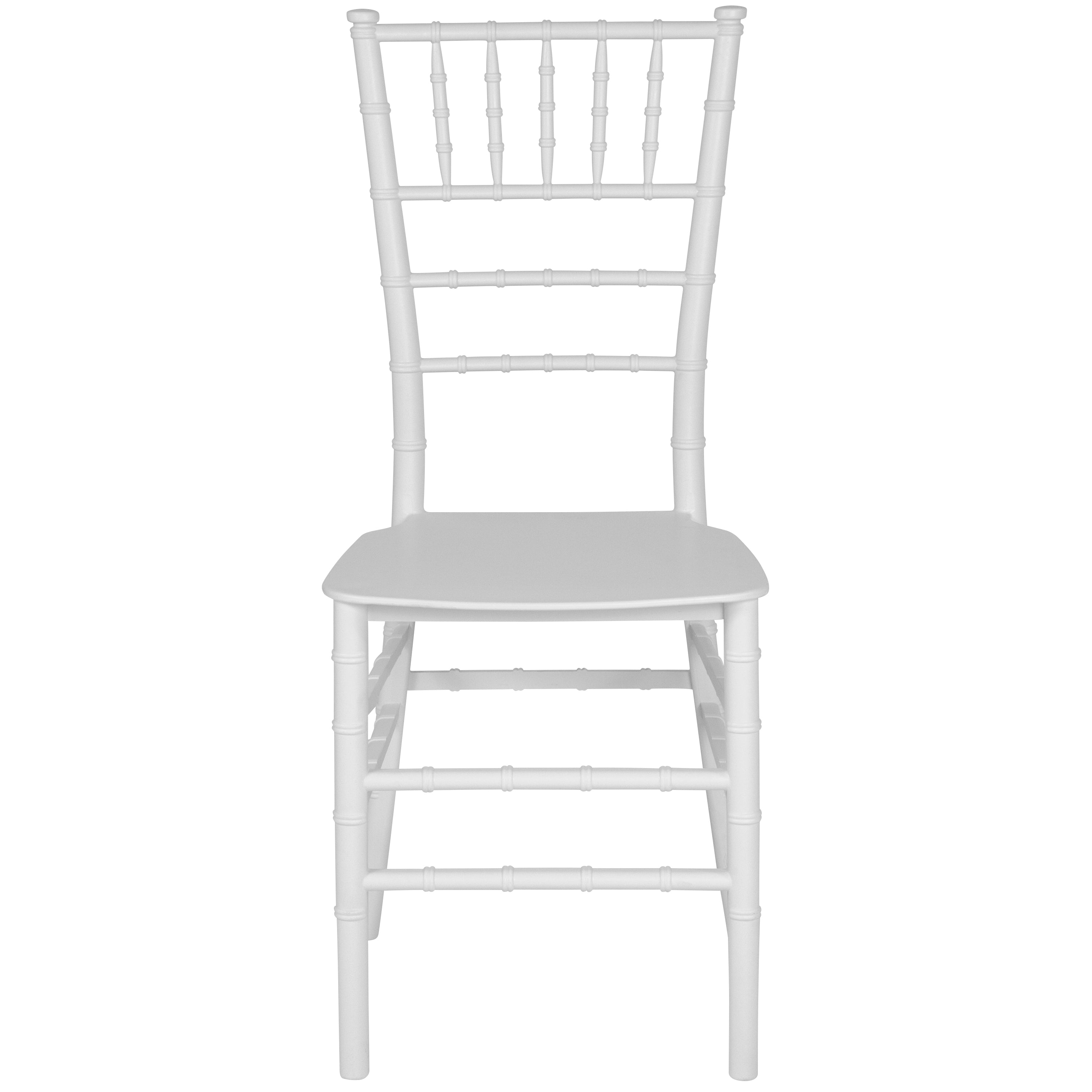 HERCULES Series White Resin Stacking Chiavari Chair