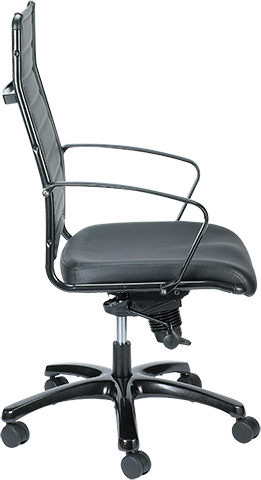 Europa Titanium Frame High - Black Fabric