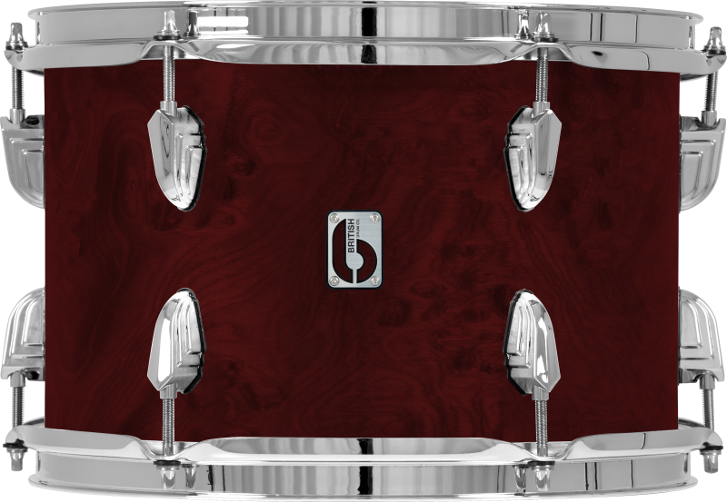 British Drum Co, LEG-22-CBUS-CLR Legend Series US Club 22 Kit, Cardinal Red (13", 16", 22")