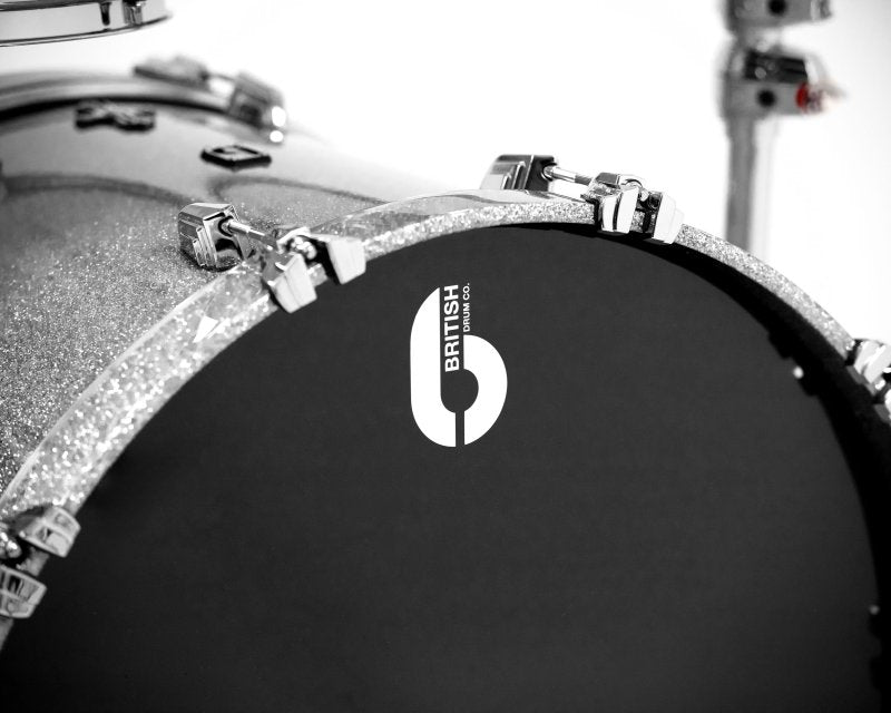 British Drum Co, LEG-22-CBUS-SHS Legend Series US Club 22 Kit, Sheffield Silver (13", 16", 22")