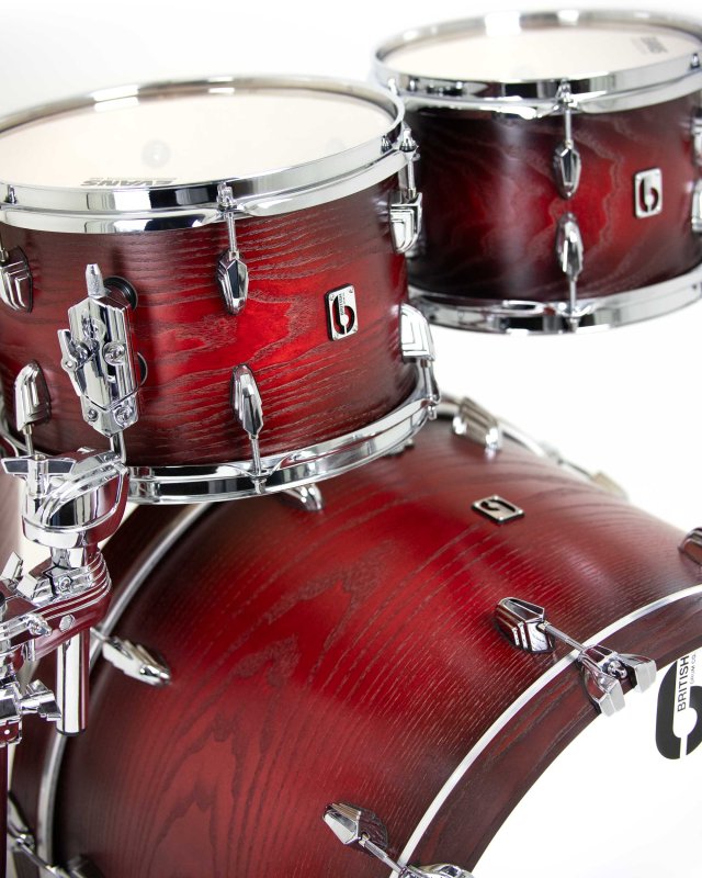 British Drum Co, LEG-22-FS-RDL Legend Series Fusion 22 Kit, Redlands (10", 12", 16", 22")