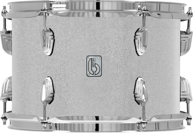 British Drum Co, LEG-22-FS-SHS Legend Series Fusion 22 Kit, Sheffield Silver (10", 12", 16", 22")
