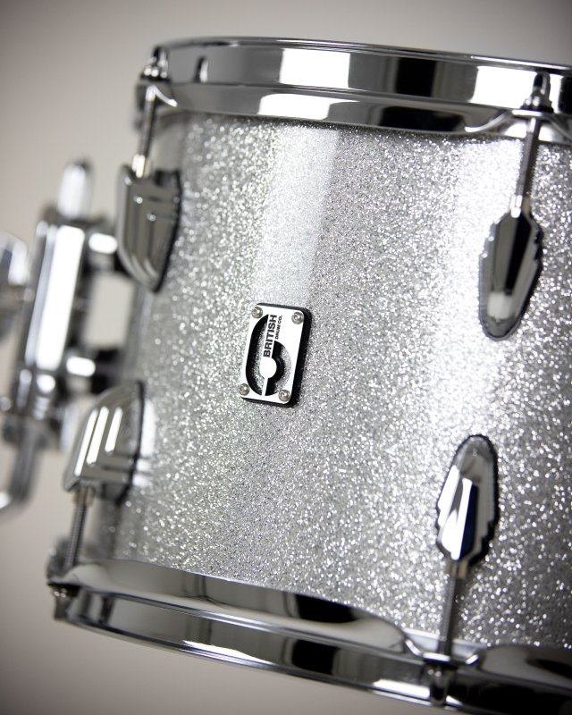British Drum Co, LEG-22-FS-SHS Legend Series Fusion 22 Kit, Sheffield Silver (10", 12", 16", 22")