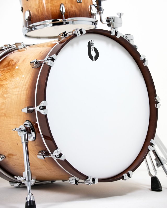 British Drum Co LEG-MBX-22-CBUS-BF Legend MBX US Club 22 Kit, Burghley Fudge
