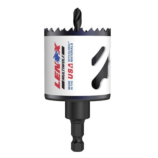 1772779 Lenox Speed Slot Hole Saws, 2 in Dia, Bi-Metal, 1-9/16 in D, 4/5 TPI
