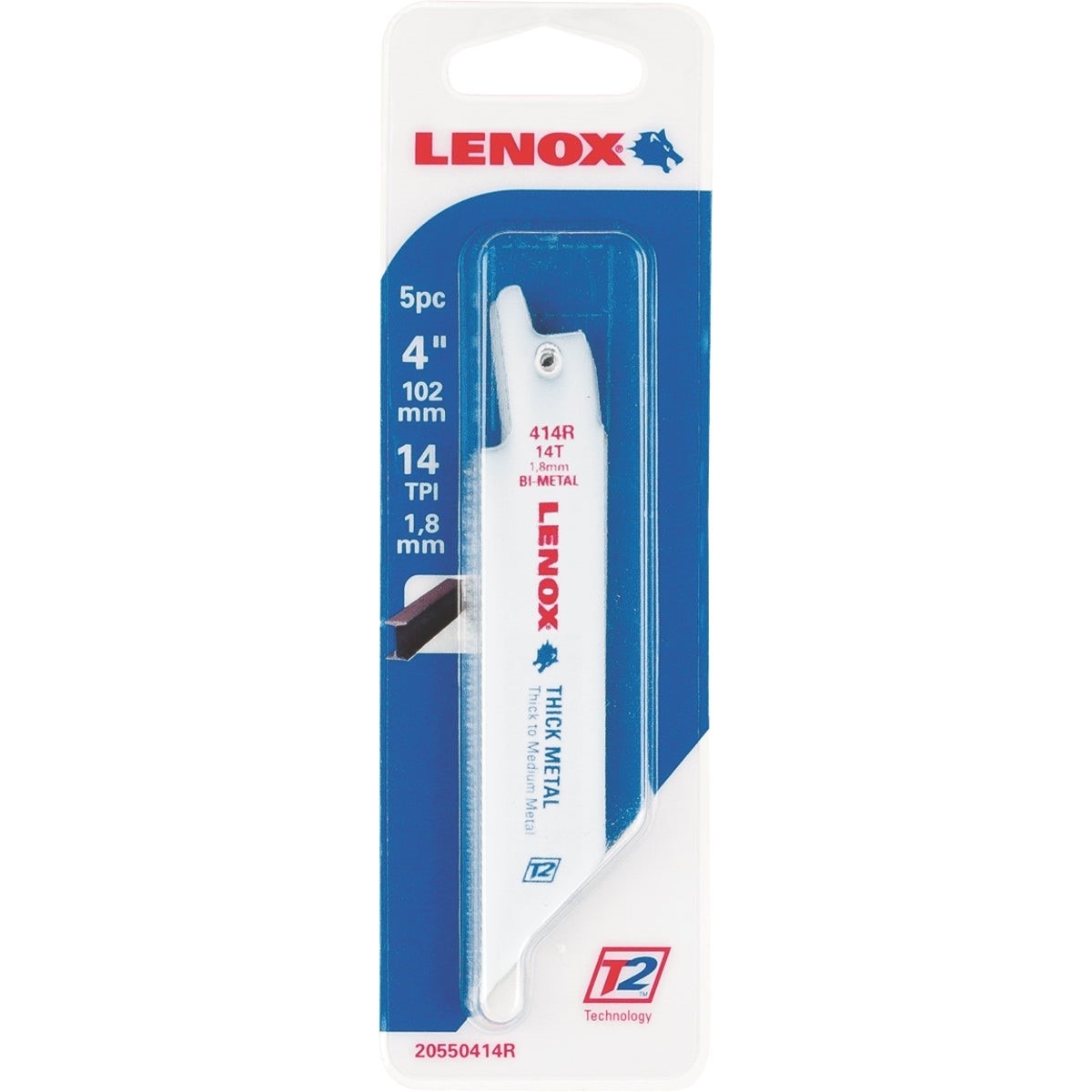 Lenox 4 In. 14 TPI Thick Metal Reciprocating Saw Blade (5-Pack)
