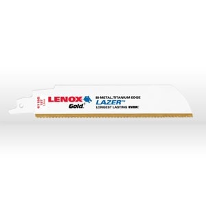 LENOX Reciprocating Saw Blade, 6" 6118G 18T 5PK RECIP BLADE GOLD---lead time 3-4 weeks
