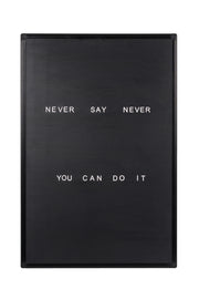 MasterVision Letter Board 22" x 28" Black Plastic Frame