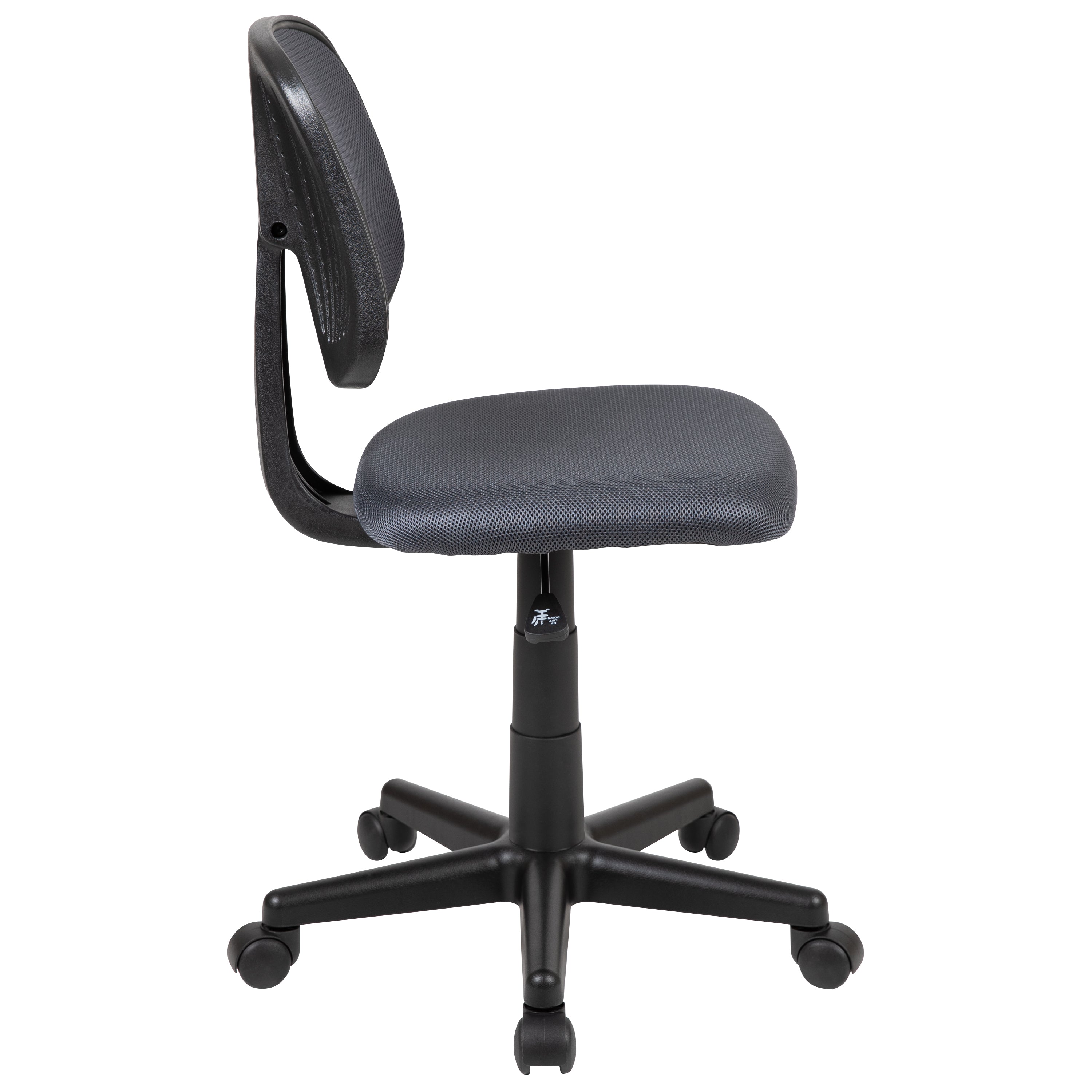 Flash Fundamentals Mid-Back Gray Mesh Swivel Task Office Chair with Pivot Back