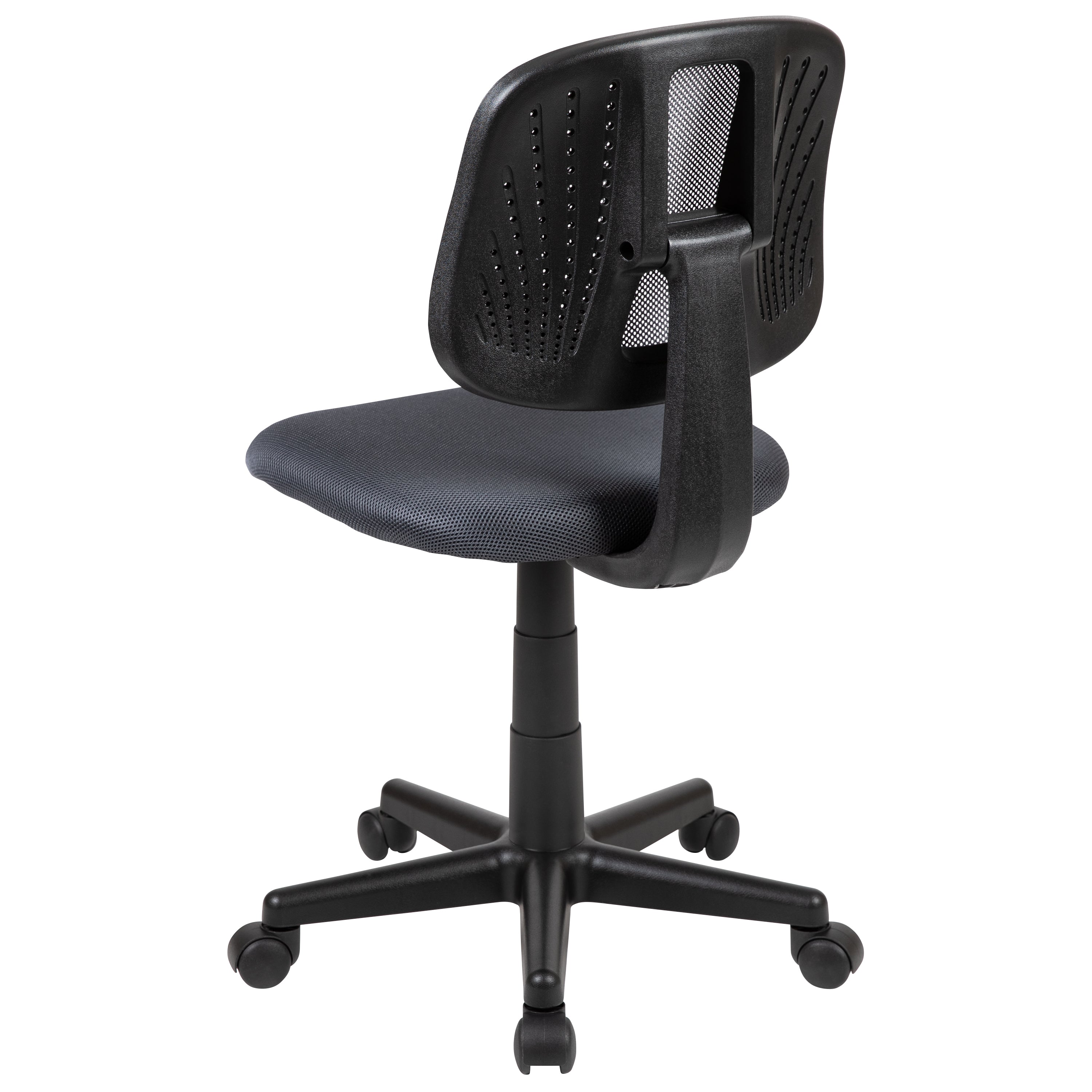 Flash Fundamentals Mid-Back Gray Mesh Swivel Task Office Chair with Pivot Back