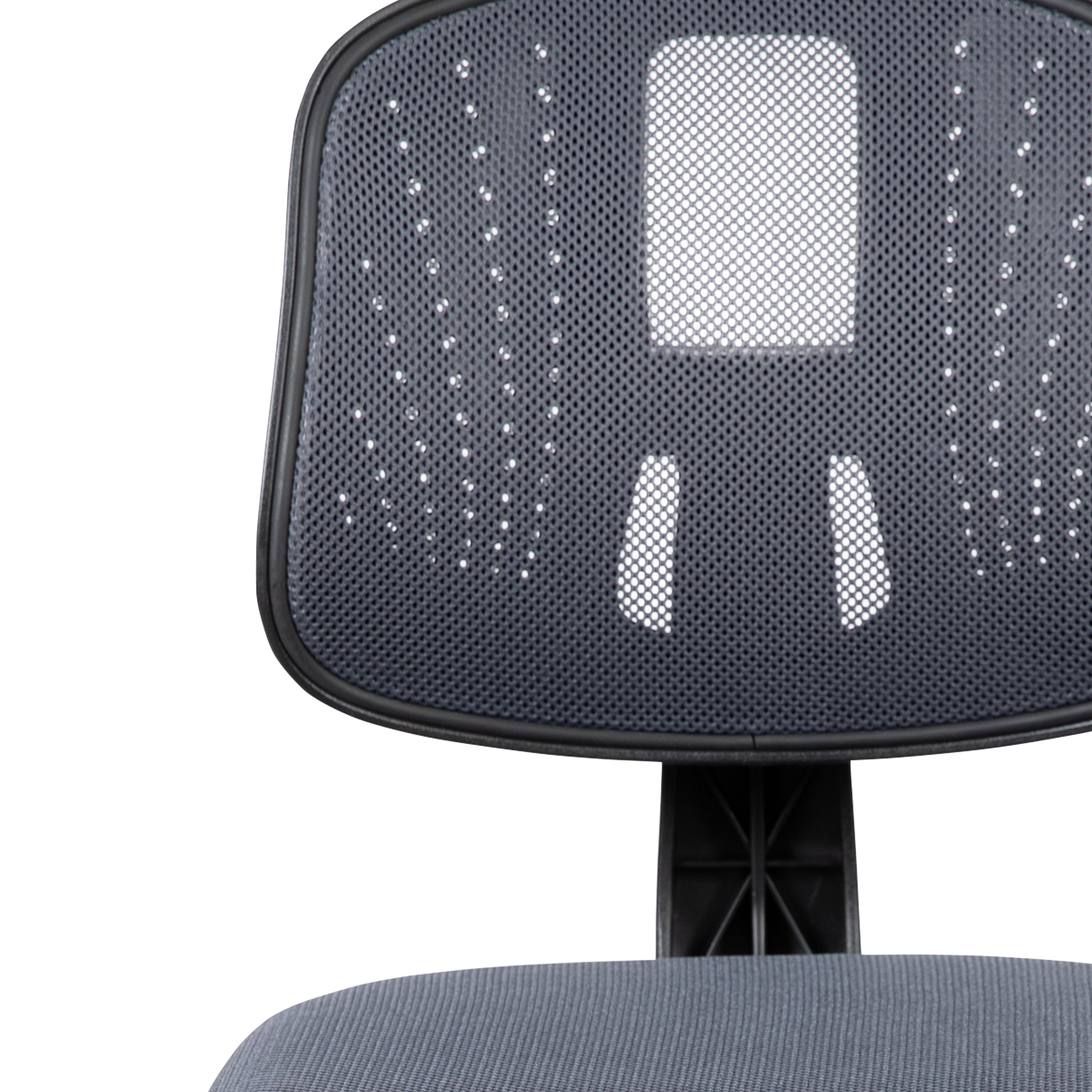 Flash Fundamentals Mid-Back Gray Mesh Swivel Task Office Chair with Pivot Back
