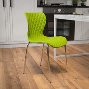 Lowell Contemporary Design Citrus Green Plastic Stack Chair