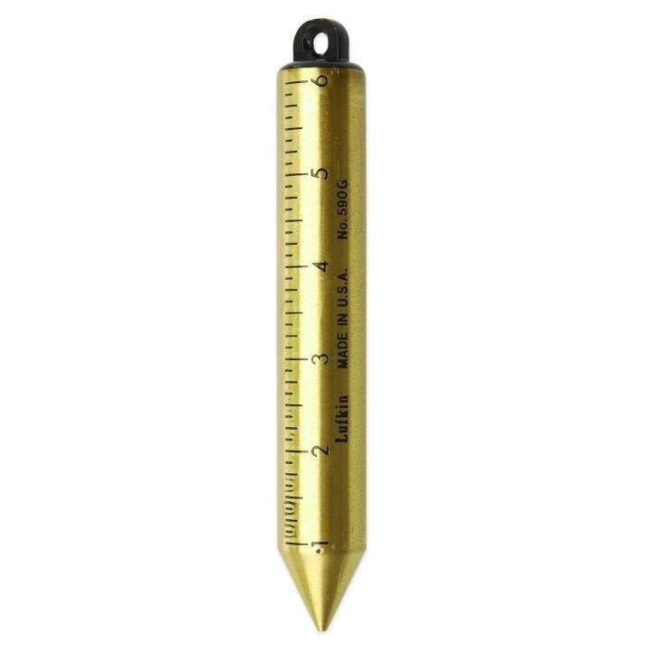 590GN Crescent Lufkin, Plumb Bob, SAE, 1 Inch, Brass, 0 Inch-6 Inch, 7.3 Inch