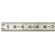 621FTN Crescent Lufkin, One-Piece Steel Rule, 1 ft, 1/16 Inch, 1.25 Inch, SAE