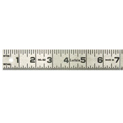 623FTN Crescent Lufkin, One-Piece Steel Rule, 3 ft, 1/16 Inch, 1.25 Inch, SAE