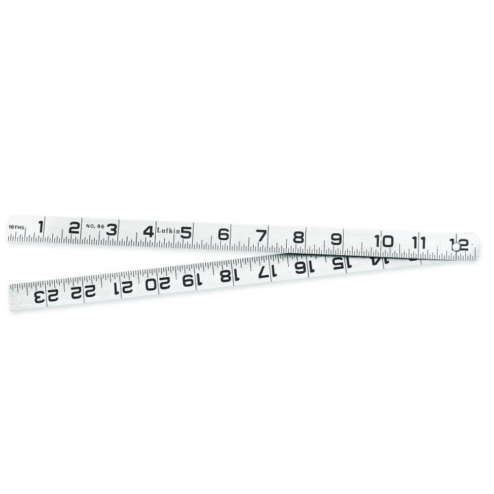 86N Crescent Lufkin, Steel Blacksmith's Rule, 2 ft, 1/32 Inch, 0.75 Inch, Steel