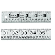 953FTN Crescent Lufkin, Tinner's Steel Circumference Rule, 3 ft, 1/16 Inch