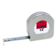 C9212X Crescent Lufkin, Mezurall Chrome Clad Tape, Clearcoat, 12 ft, A6, SAE