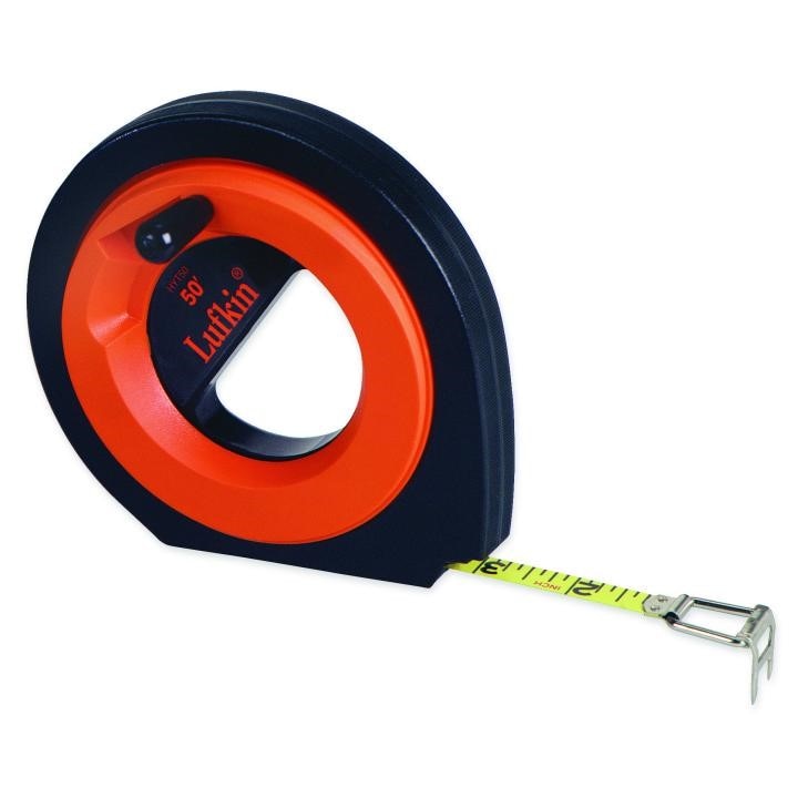 HYT50 Crescent Lufkin, Hi-Viz Speedwinder Tapes, Yellow Clad, 50 ft, Steel, B1