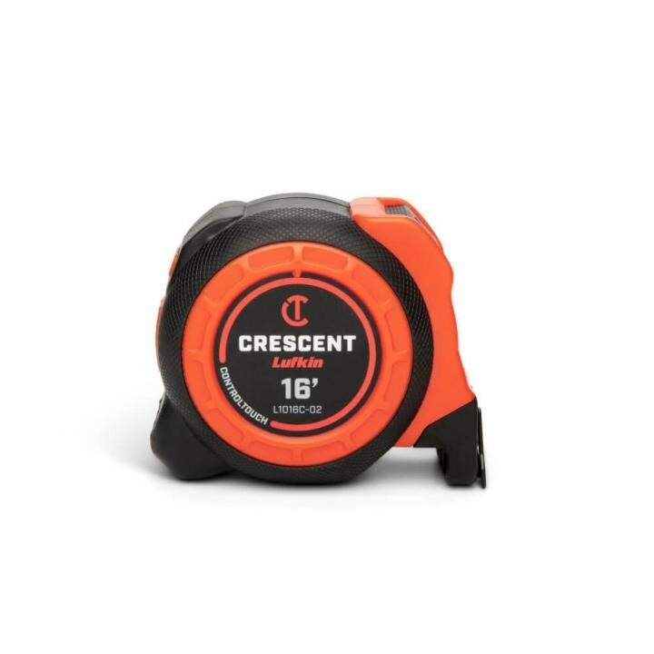 L1016C-02 Crescent Lufkin, CONTROLTOUCH Tape, Standard, Yellow Clad, 16 ft, SAE