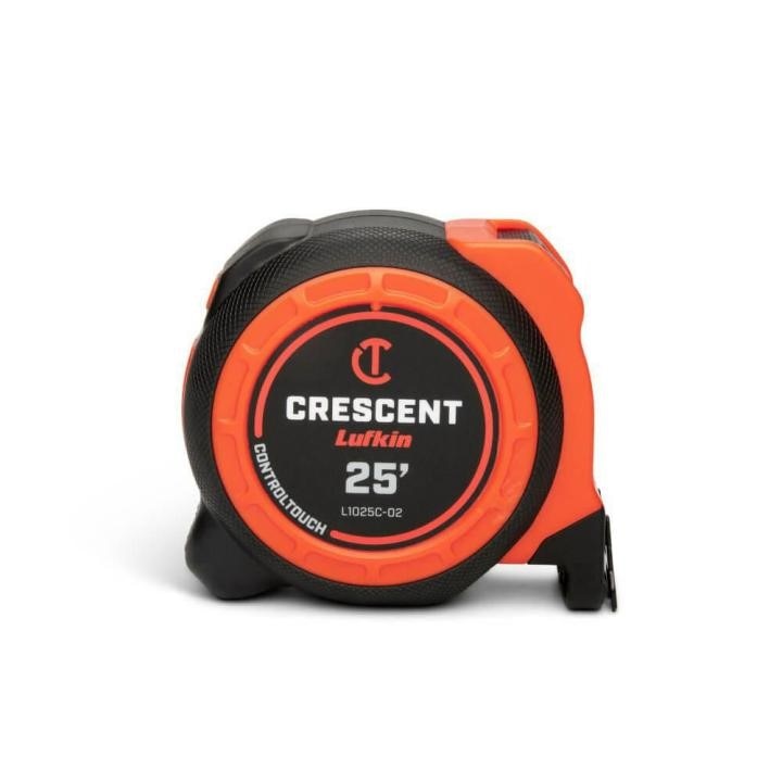 L1025C-02 Crescent Lufkin, CONTROLTOUCH Tape, Standard, Yellow Clad, 25 ft, SAE