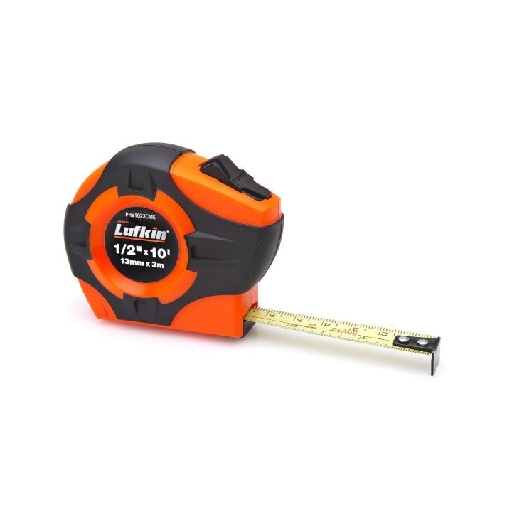 PHV1023CMEN Crescent Lufkin, Power Tape, A20, Steel, Clearcoat, 10 ft, 0.5 Inch