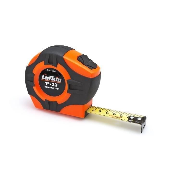 PHV1410CMEN Crescent Lufkin, Power Tape, A20, Steel, Clearcoat, 33 ft, 1 Inch