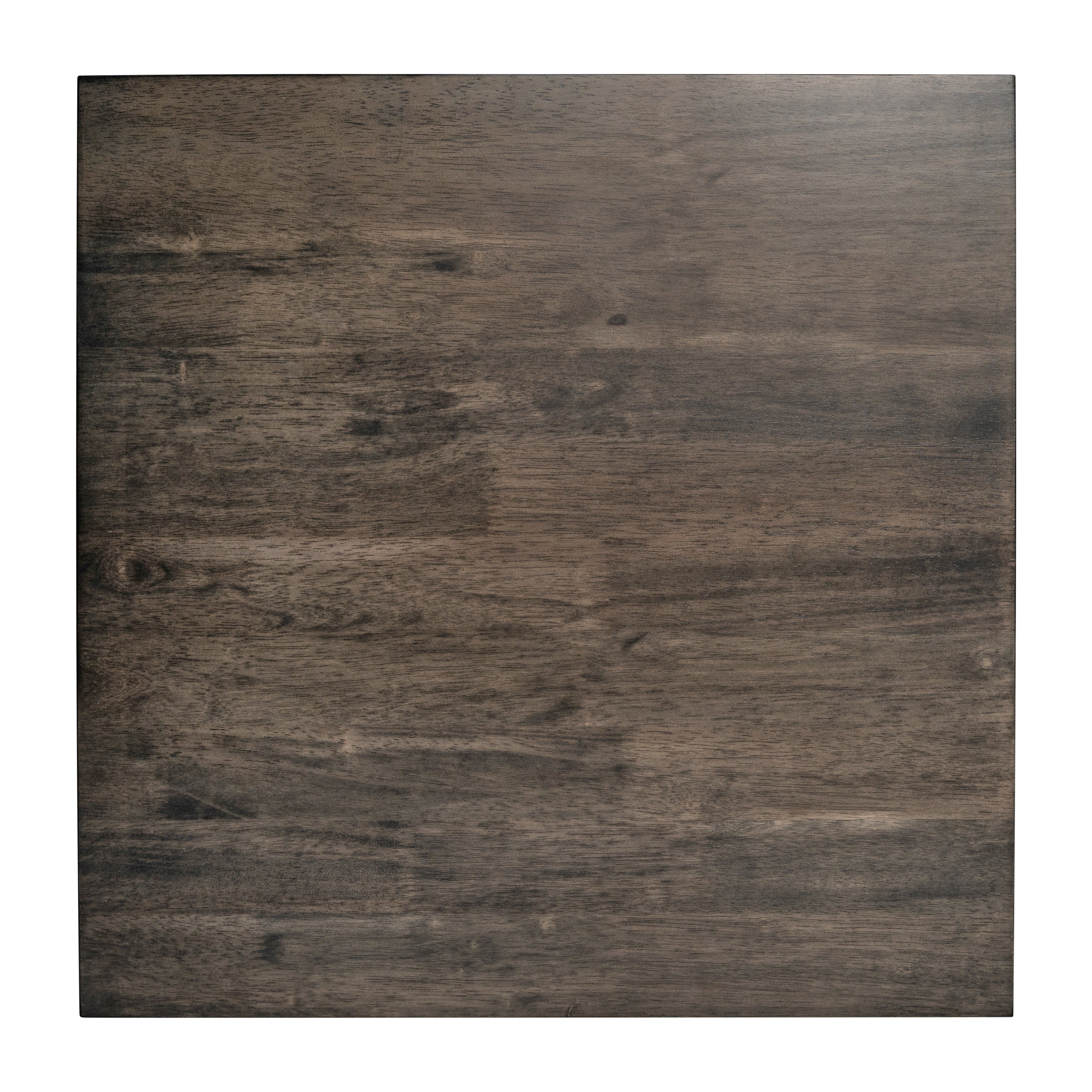 Jasper Farmhouse Style Solid Wood End Table with Traditional X-Frame Design in Acacia Gray and Rustic White