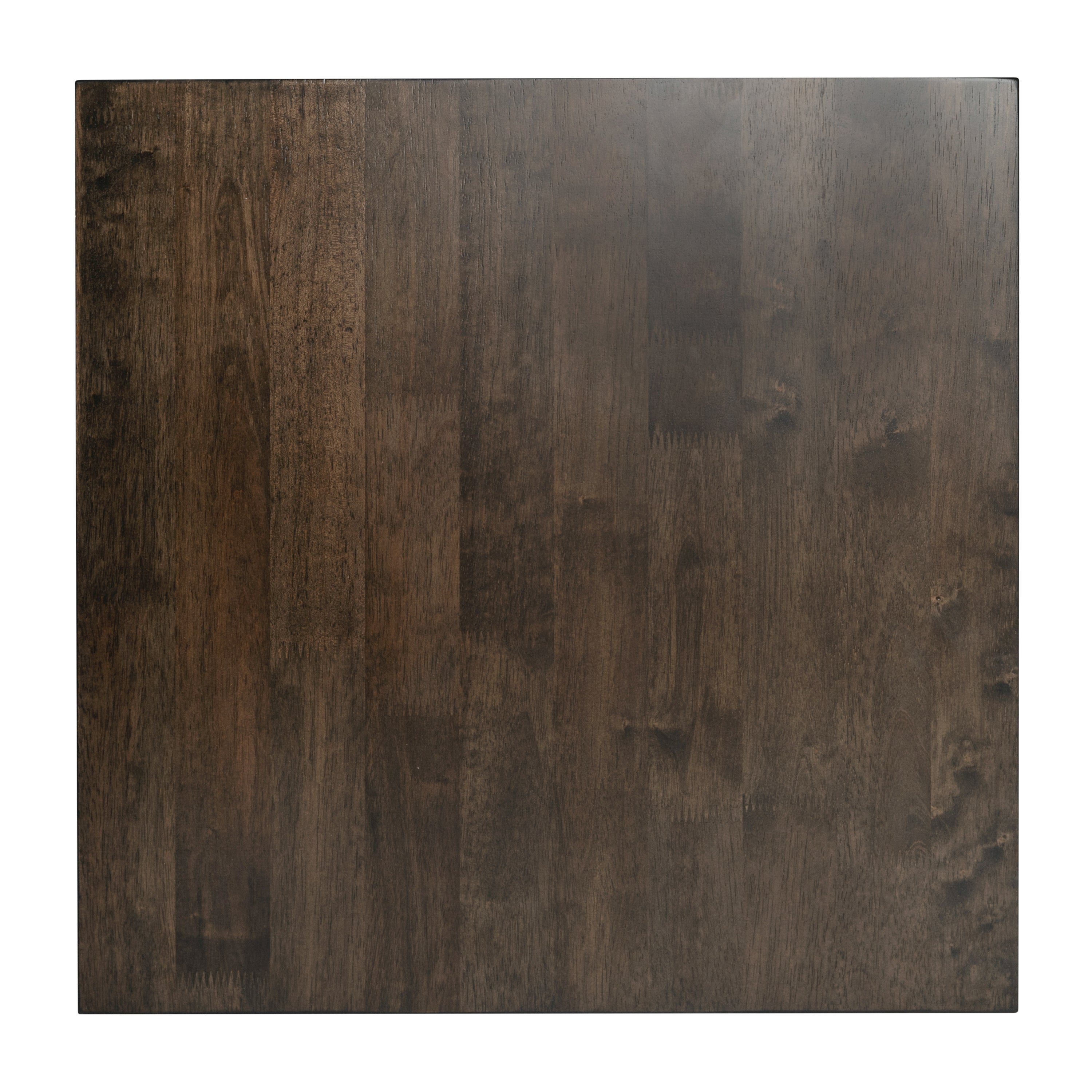 Eli Solid Wood Farmhouse End Table, Trestle Style Accent Table in Dark Gray