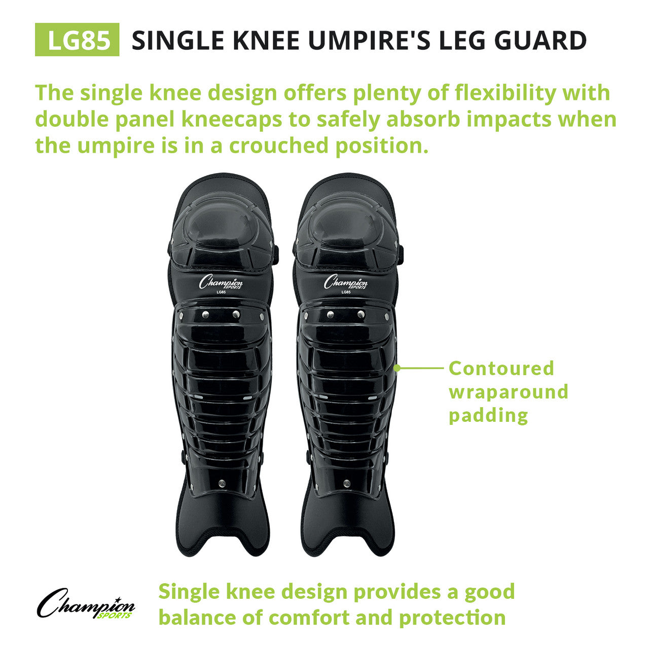 Single Knee Umpire's Leg Guard