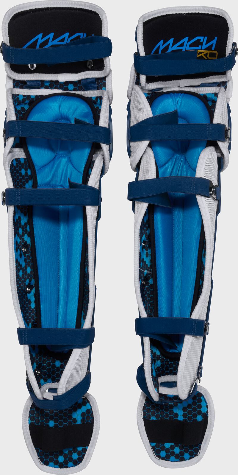 Rawlings Mach Pro Series Large Leg Guards - Navy/White