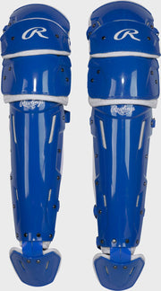 Rawlings Mach Pro Series Medium Leg Guards - Royal/White