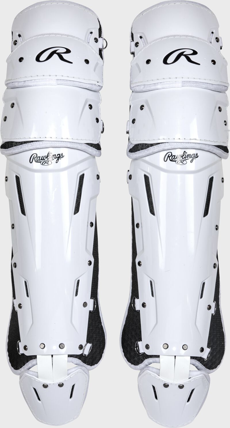 Rawlings Mach Pro Series Large Leg Guards - White/Black
