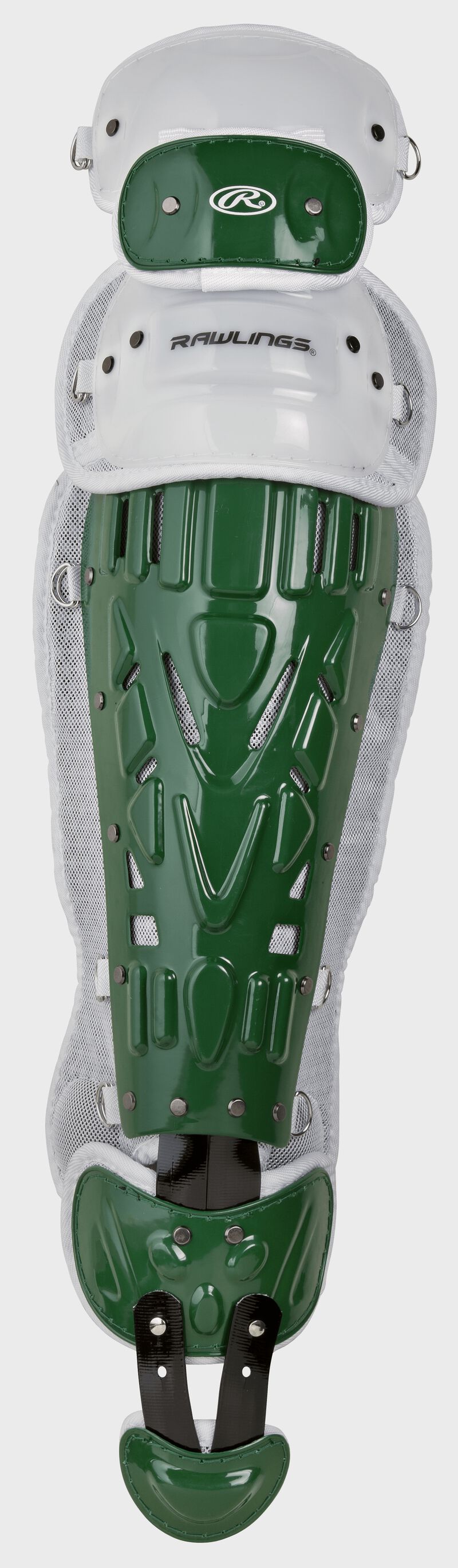 Rawlings Velo 2.0 Intermediate Catchers Leg Guards - Dark Green/White