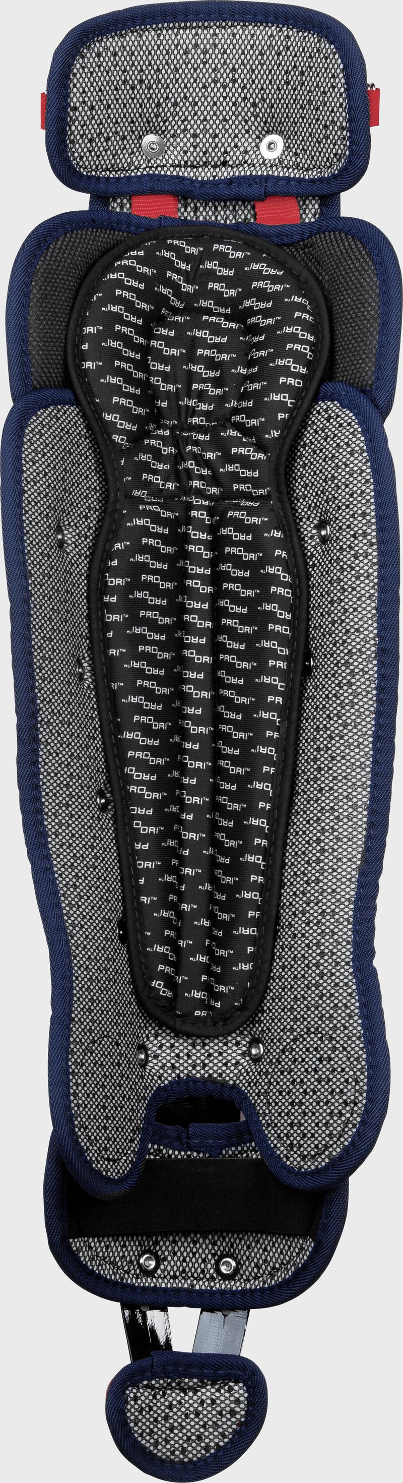 Rawlings Velo 2.0 Intermediate Catchers Leg Guards - Navy/Scarlet