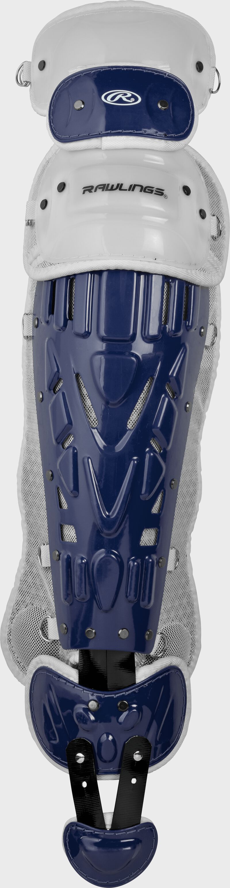 Rawlings Velo 2.0 Intermediate Catchers Leg Guards - Navy/White
