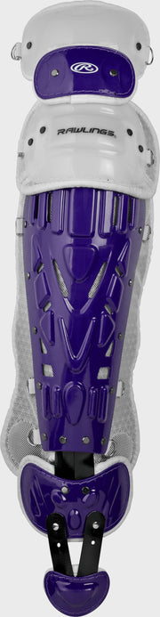 Rawlings Velo 2.0 Intermediate Catchers Leg Guards - Purple/White