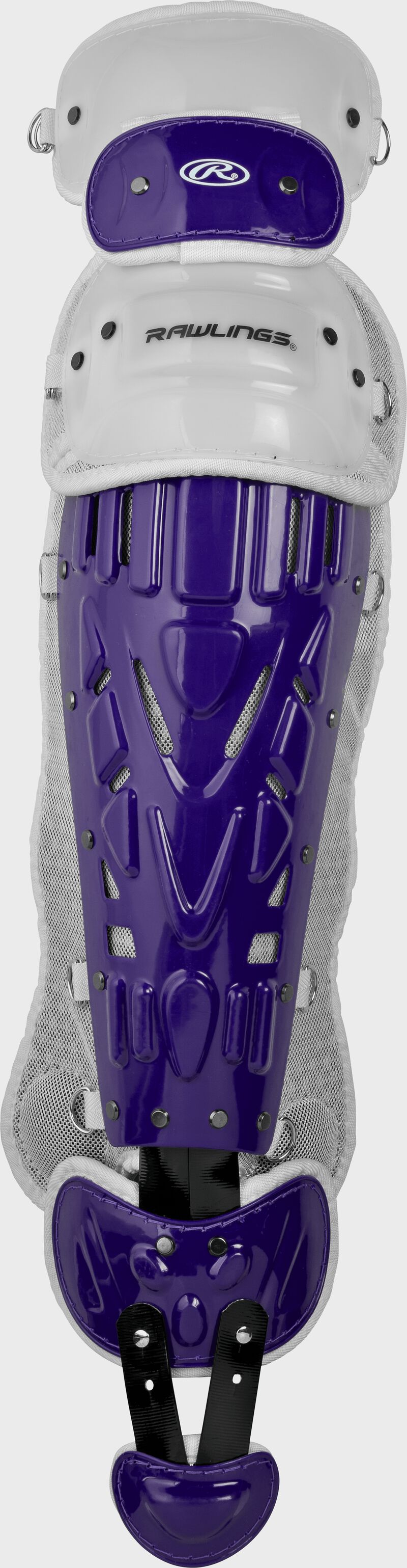 Rawlings Velo 2.0 Intermediate Catchers Leg Guards - Purple/White